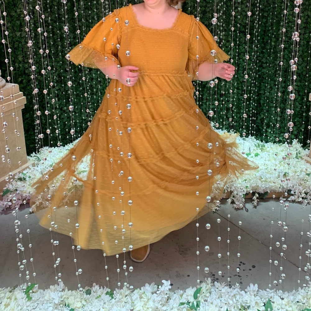 Honey Gold JessaKae Senna Tulle Yellow Dress